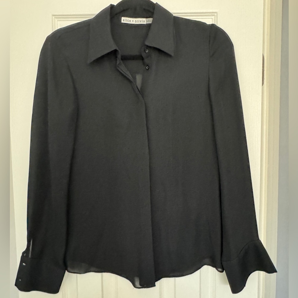 Alice + Olivia Black Women's Top